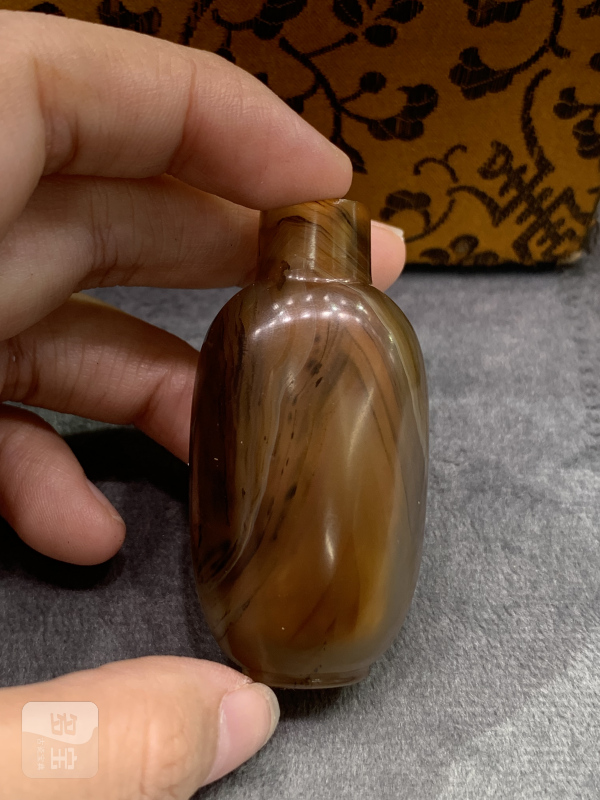 清玛瑙鼻烟壶 - 图4